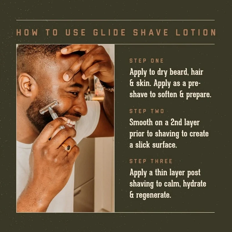 Lotion de rasage, avant rasage, rasage et après rasage "Spiced Vanilla Glide"