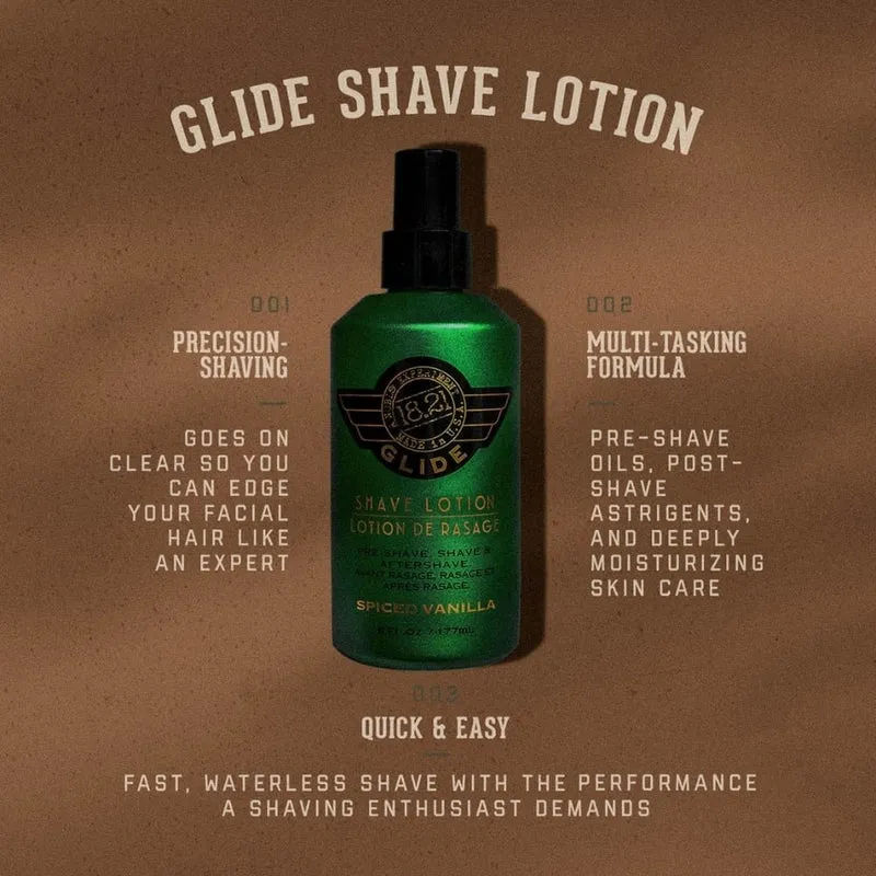 Lotion de rasage, avant rasage, rasage et après rasage "Spiced Vanilla Glide"