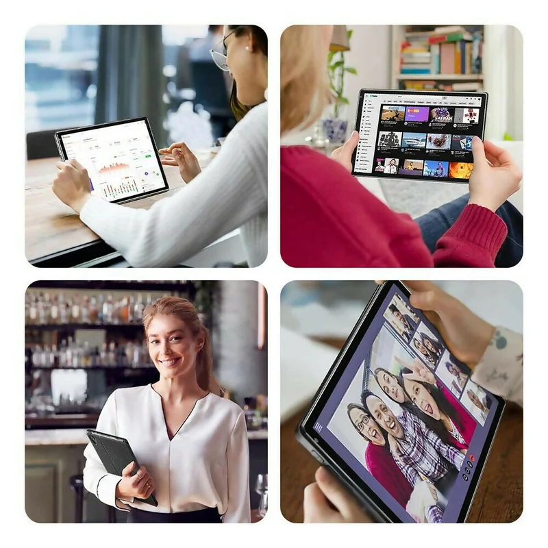 Performance Tablet mit leistungsstarkem Prozessor | Leistungsstarker Octa-Core 2.0GHz, 6GB RAM, 128GB Speicher (bis zu 1TB TF erweiterbar) | Dualband-WiFi 2.4G/5G, Bluetooth 5.0 | Android 13 mit Dual-Kameras in Grau