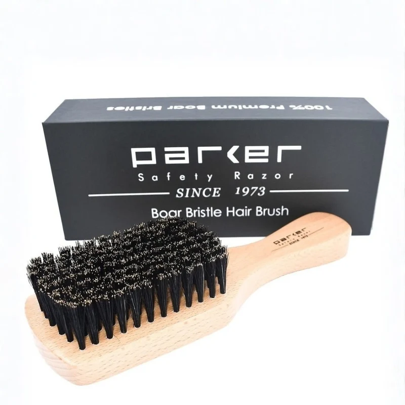 Brosse à cheveux en poils de sanglier (185mm/7.3" x 61mm/2.4")
