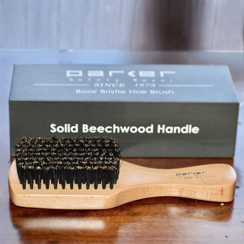 Brosse à cheveux en poils de sanglier (185mm/7.3" x 61mm/2.4")