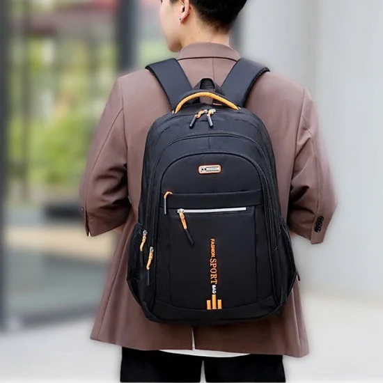 Zaino Impermeabile Oxford da Uomo con Più Tasche