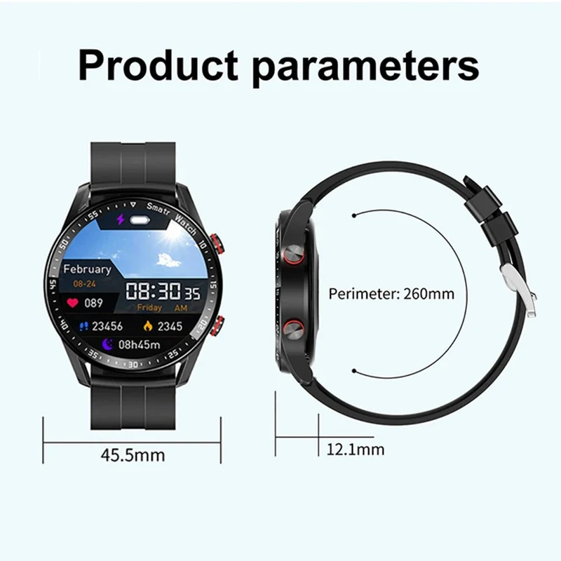 GlucoseGuard Smartwatch - Misurazione della Glucosio Indolore & Salute