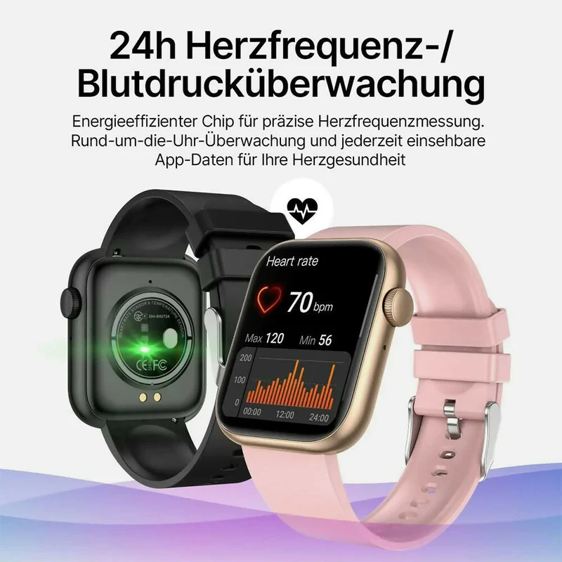 Smartwatch mit umfassenden Gesundheitsfeatures / IP67 Wasserdichtigkeit / 35 Tage Akkulaufzeit / 100 Sportmodi