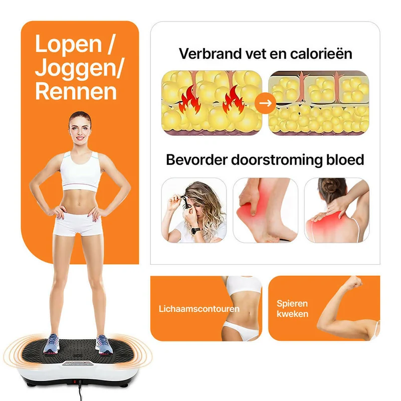Fitness trilplatform / Verkrijgbaar in wit en zwart / 69 x 39 cm afmeting / Maximaal 150 kg belasting / Geschikt voor beginners