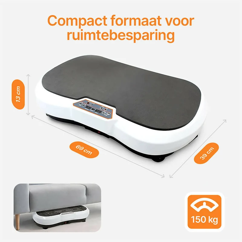 Fitness trilplatform / Verkrijgbaar in wit en zwart / 69 x 39 cm afmeting / Maximaal 150 kg belasting / Geschikt voor beginners