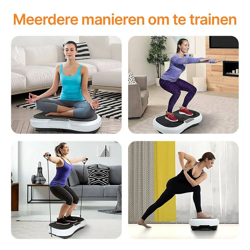 Fitness trilplatform / Verkrijgbaar in wit en zwart / 69 x 39 cm afmeting / Maximaal 150 kg belasting / Geschikt voor beginners