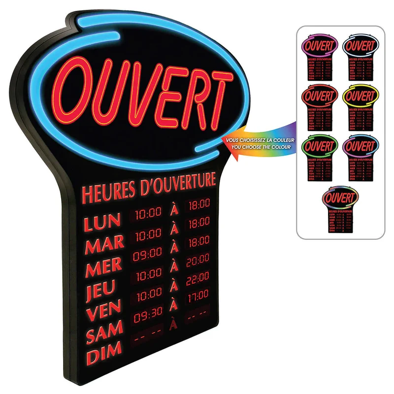 NEWON - Enseigne d'Ouverture à Changement de Couleur *Boite Ouverte*