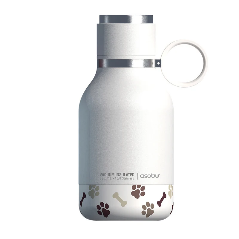 ASOBU - Bouteille d'Eau Isotherme avec Bol pour Chien