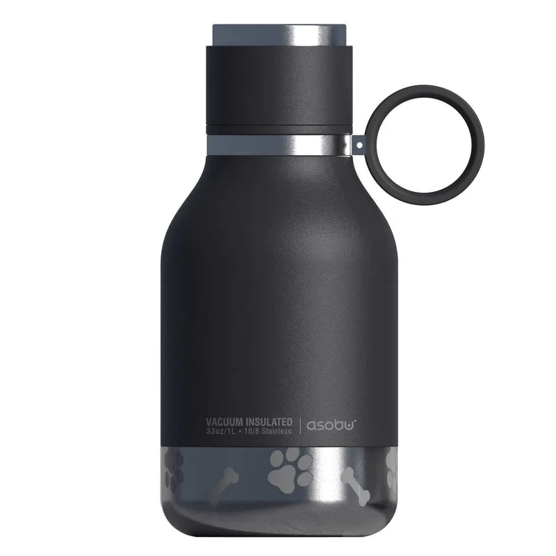 ASOBU - Bouteille d'Eau Isotherme avec Bol pour Chien