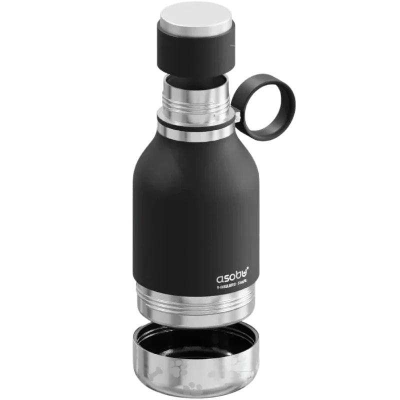ASOBU - Bouteille d'Eau Isotherme avec Bol pour Chien