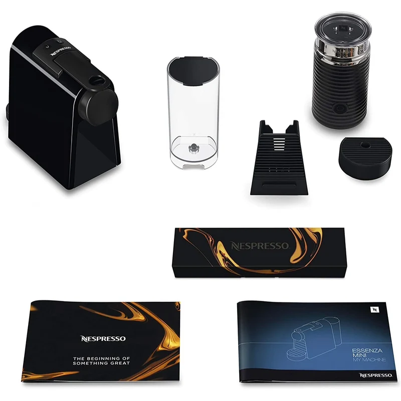NESPRESSO - Machine à Café Essenza Mini & Aeroccino3 par De'Longhi