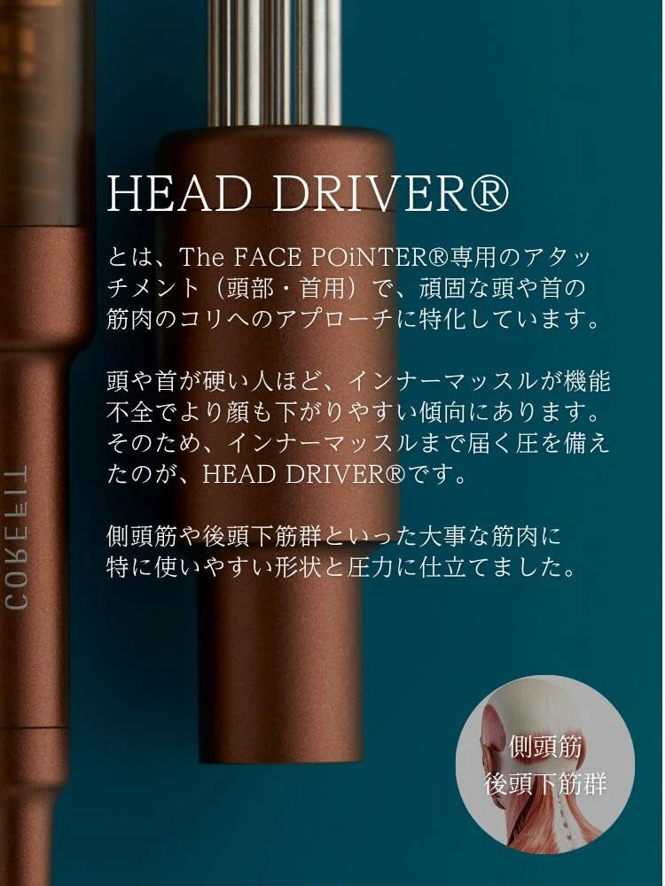 COREFIT Head Driver Kit 7th Face Pointer for Neck & Shoulder Relief