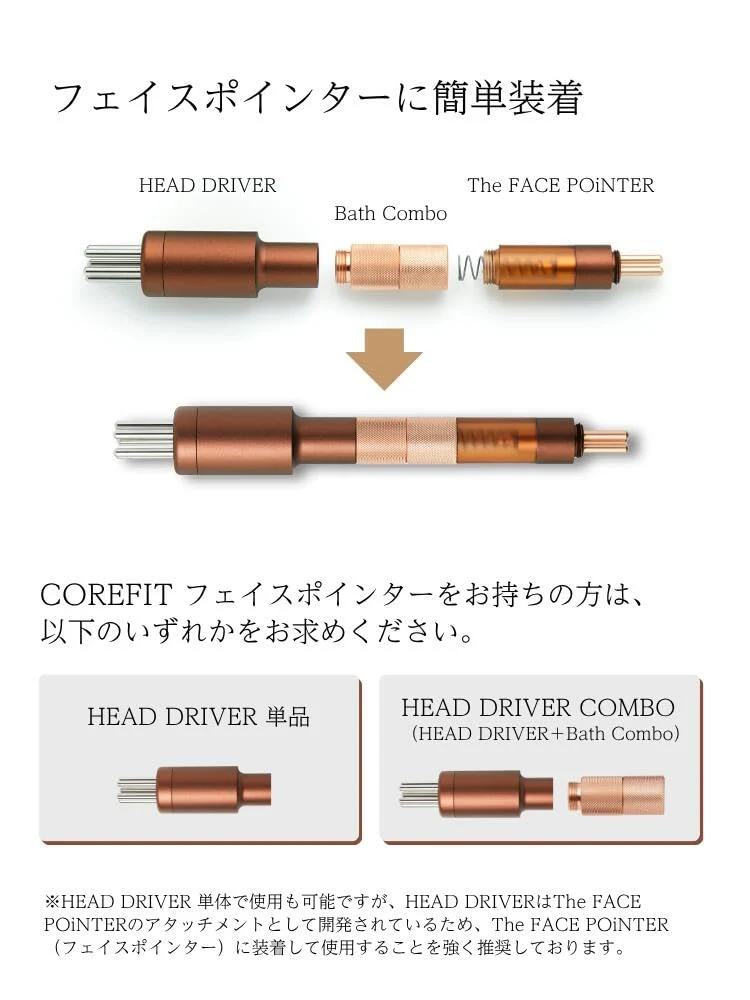 COREFIT Head Driver Kit 7th Face Pointer for Neck & Shoulder Relief