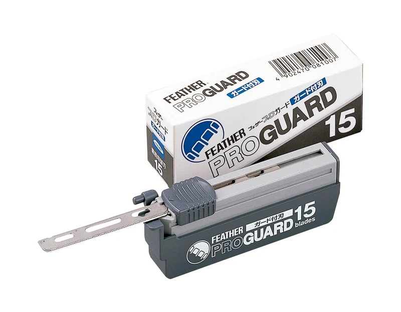 Feather Proguard Razor Blades Pg-15 15 Blades for Smooth Shave