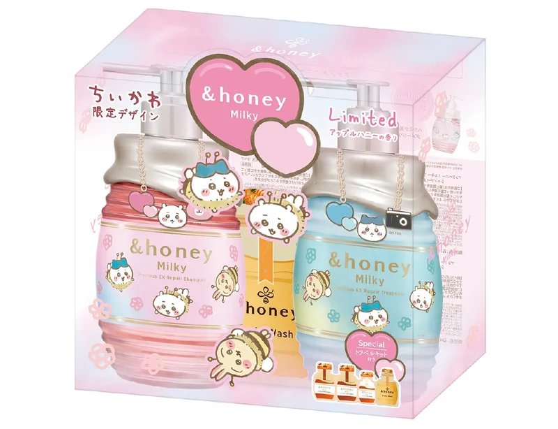 Honey & Chiikawa Moisture Repair Shampoo and Treatment Limited Editon 2025 Collaboration