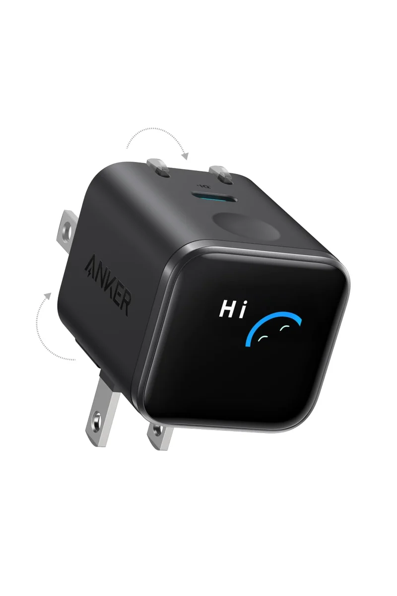 Anker Nano Charger 45W Display USB-C Fast Charger Foldable Plug