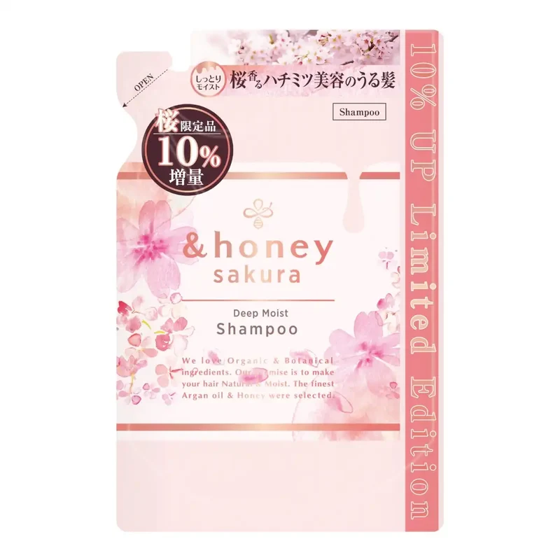 Limited Edition Sakura &Honey Deep Moist Shampoo Refill 385ml 2025 Release