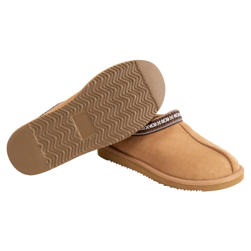 KIRKLAND SIGNATURE - Pantoufles Unisexes en Peau de Mouton