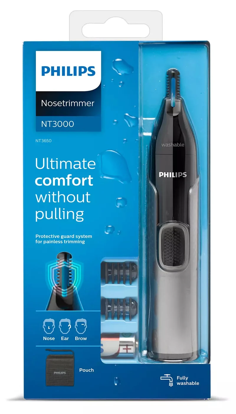 Tondeuse pour nez, oreilles et sourcils, Series 3000 Philips