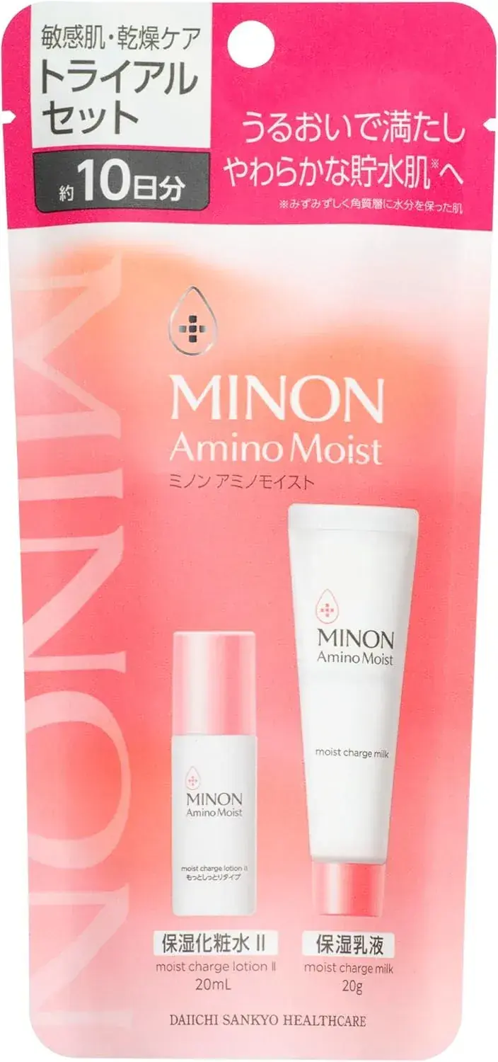 Minon Amino Moist Trial Set: Hypoallergenic for Sensitive Skin 10-Day