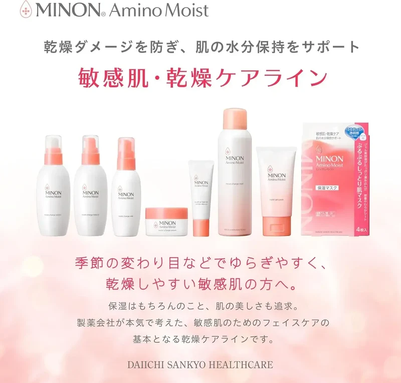 Minon Amino Moist Trial Set: Hypoallergenic for Sensitive Skin 10-Day
