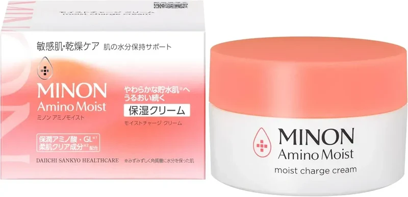 Minon AminoMoist Moist Charge Cream 40g Gentle for Sensitive Skin