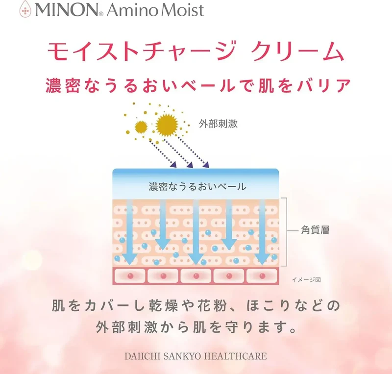 Minon AminoMoist Moist Charge Cream 40g Gentle for Sensitive Skin