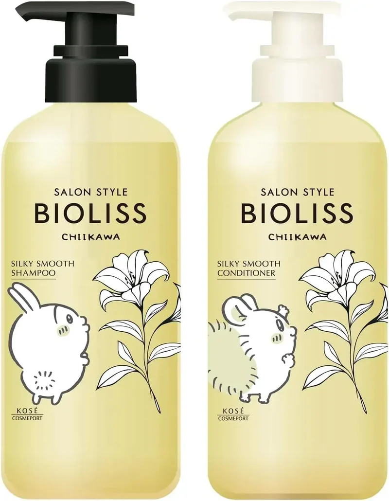 Salon Style Biolis Fleur Chikawa Silky Smooth Shampoo Conditioner 940ml
