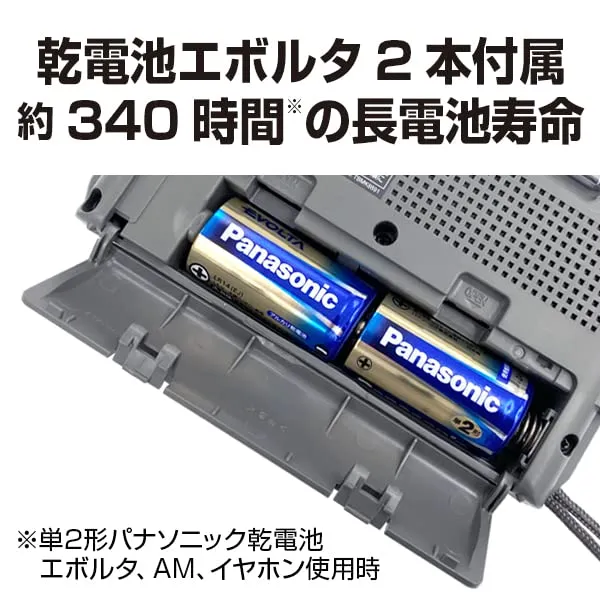 Panasonic FM/AM/Wide FM Radio Silver RF-U156-S