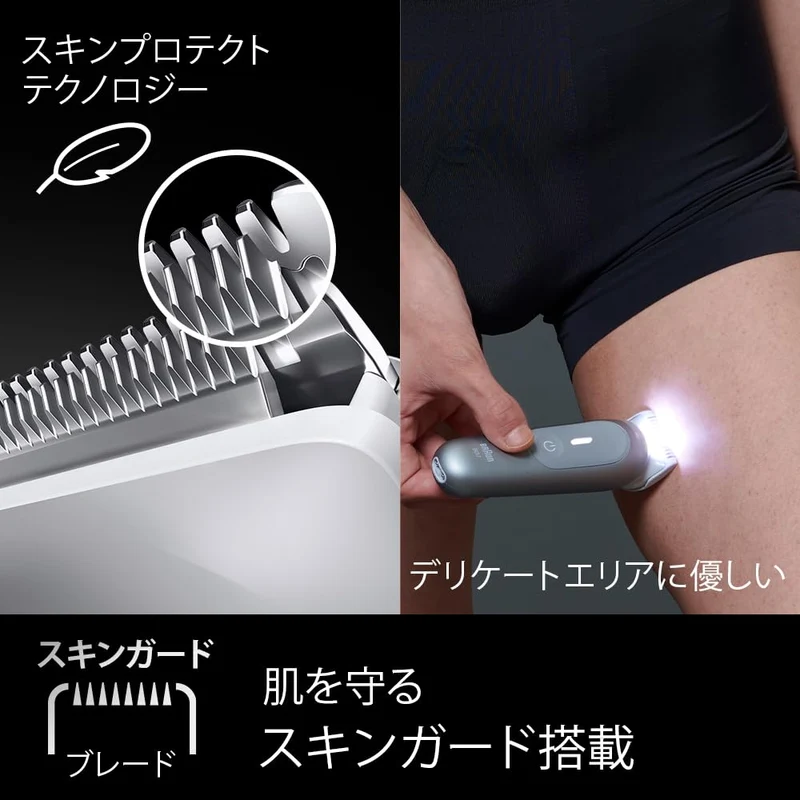 Braun Series 7 Body & Face Groomer BG7550 with 4 Combs & Pouch