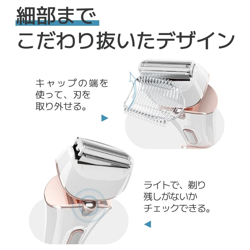 Braun Women's 3-in-1 Electric Body Shaver Wet & Dry IPX6 Rose Gold/White