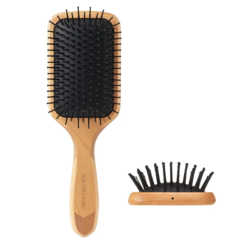 Premium Paddle Hair Brush for Detangling and Styling Smooth Hair