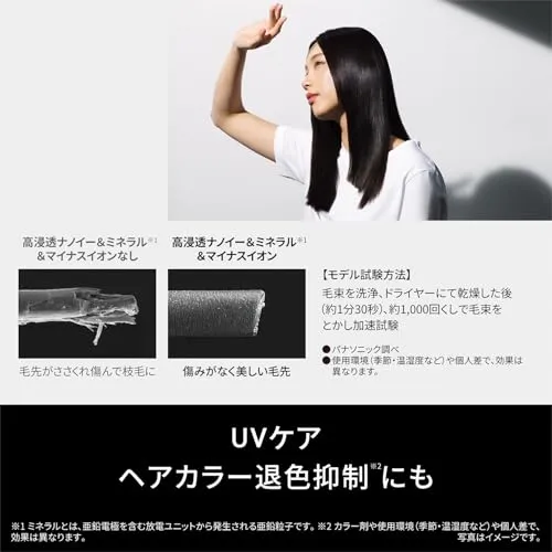 Panasonic Nanocare Ultimate Hair Dryer EH-NC50-W Silky White / Black AC100V