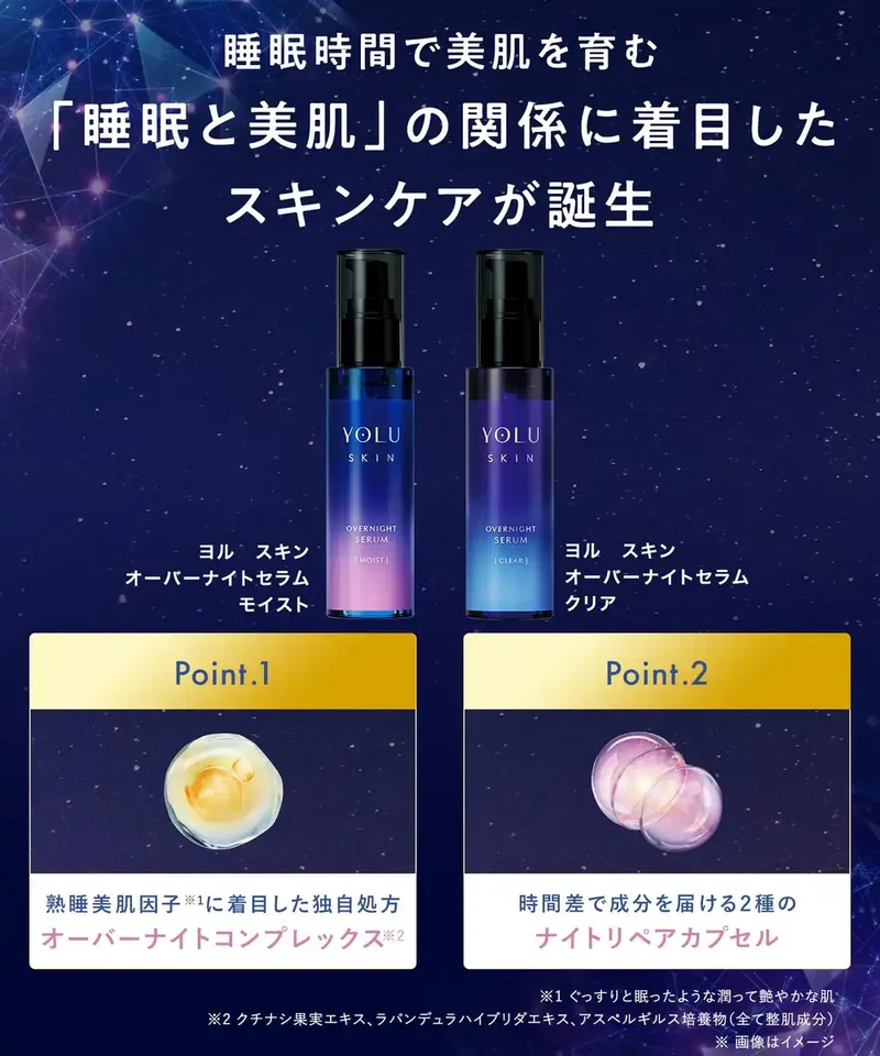 Yolu Skin Overnight Serum Moisturizer with Hydrating Formula
