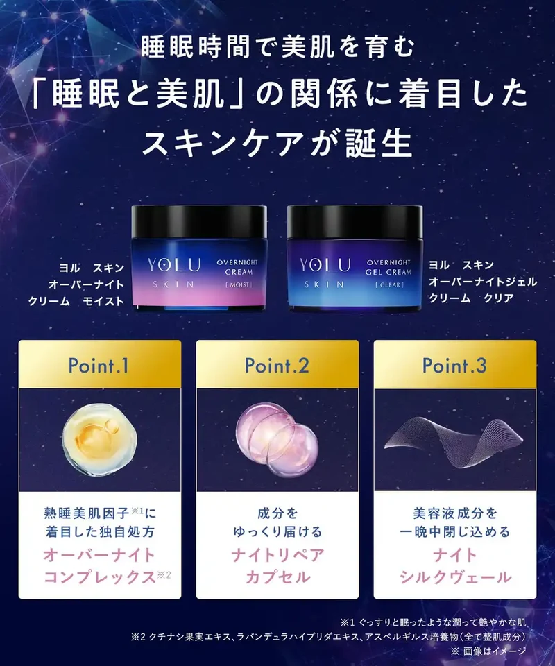 Yolu Skin Overnight Moisturizing Cream - Hydrating Night Face Lotion