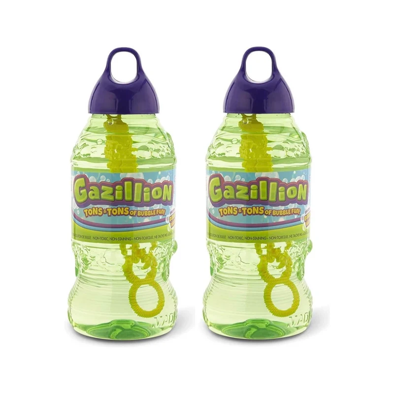 GAZILLION - Paquet de 2 Bouteilles de Solution à Bulles