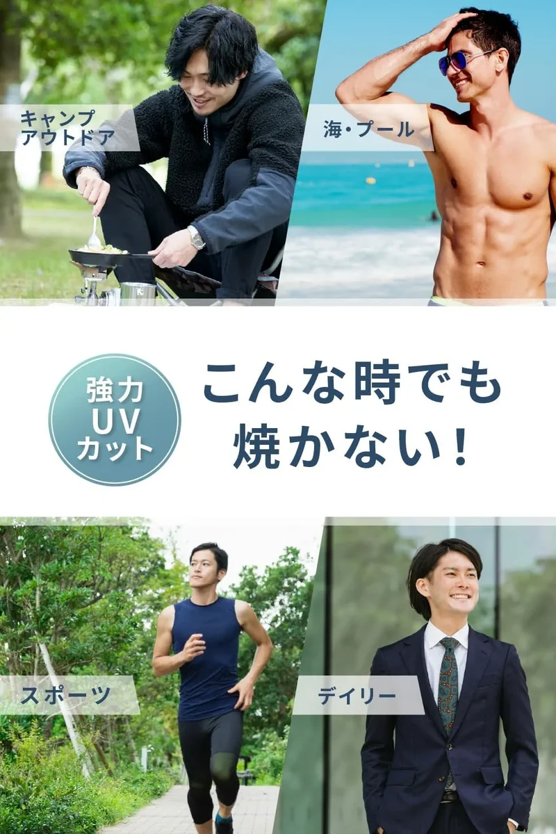 NULL Sunscreen Men Waterproof Face and Full Body SPF50 PA Long UVA Compatible 1.4 oz by MENS NULL