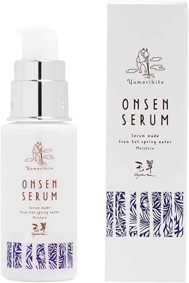 Yumoribito Hot Spring Serum Organic Beauty Essence with Human Stem Cell Culture Solution and 8 Plant Extracts by Yumoribito Gyoku Sui