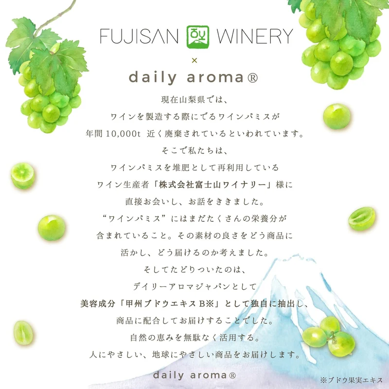 Daily Aroma Mt. Fuji Grape Hand Cream 75ｇMuscat Scent