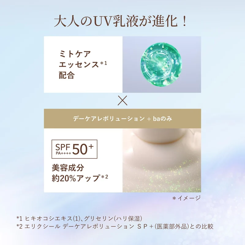 Shiseido ELIXIR Day Care Revolution +ba UV Emulsion SPF50 PA++++ 35mL 2025 Model