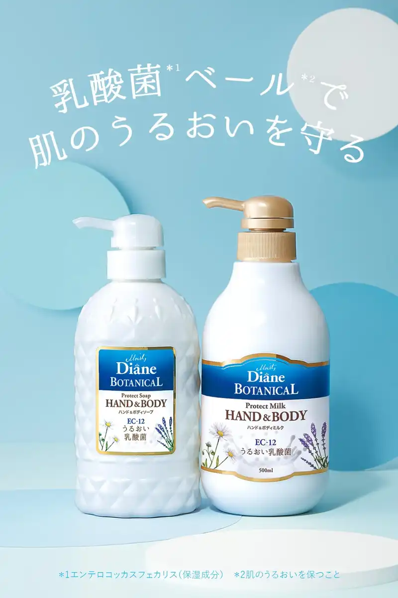 Diane Botanical Verbena & Honey Hand & Body Milk Moisture Protect 50ml Portable