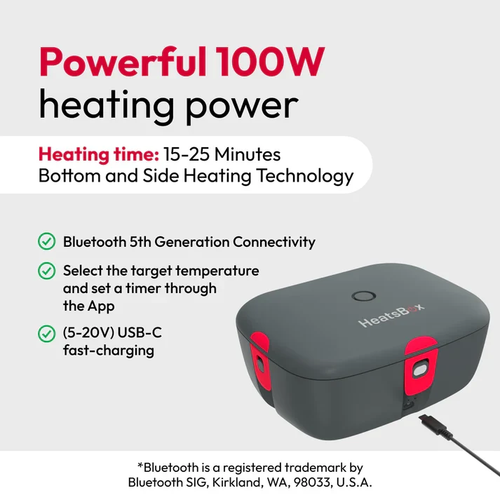 HeatsBox Go Smart heating Lunchbox V2.0