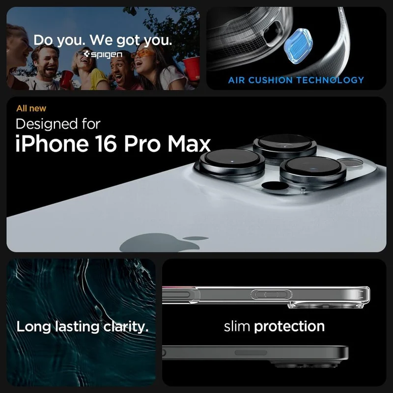 Spigen Apple iPhone 16 Pro Max Ultra Hybrid Case - Clear