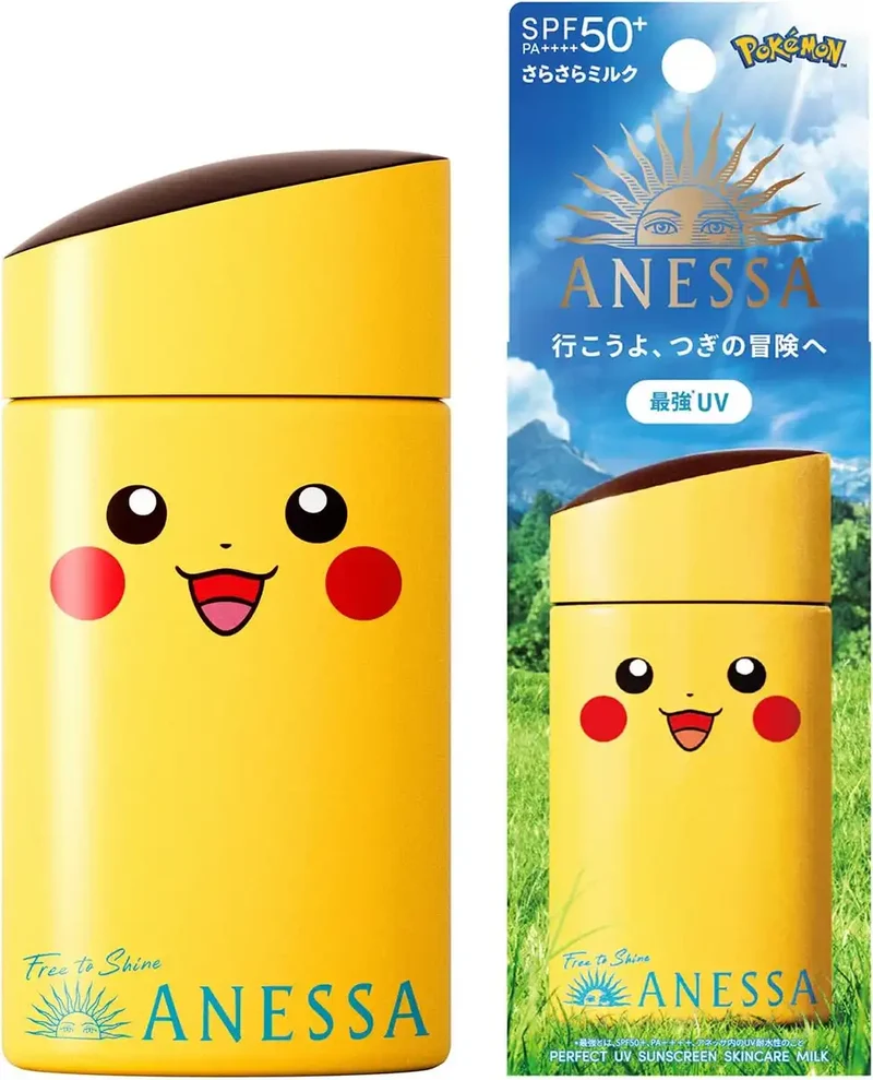 Anessa Perfect UV Skin Care Milk Pikachu Edition 60ml Fruity Floral Scent