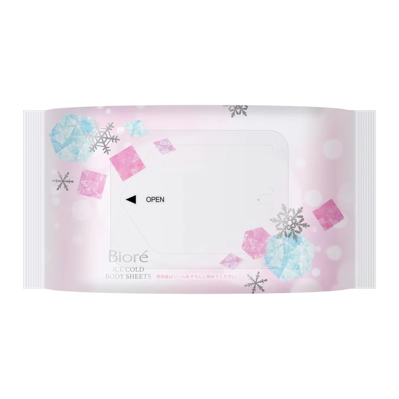 Biore Cool Sheets Floral Scent Large 20 ct - Cooling Antiperspirant Wipes