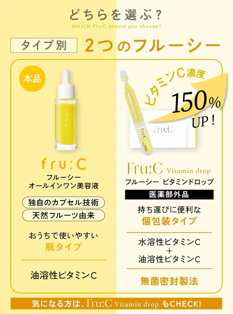 [Amazon Exclusive] fru:C Vitamin C Serum with White C Capsules