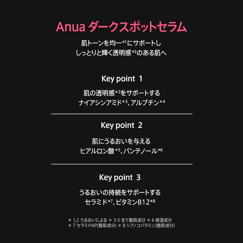 ANUA Dark Spot Serum 30ml Niacinamide 10 Tranexamic Acid 4