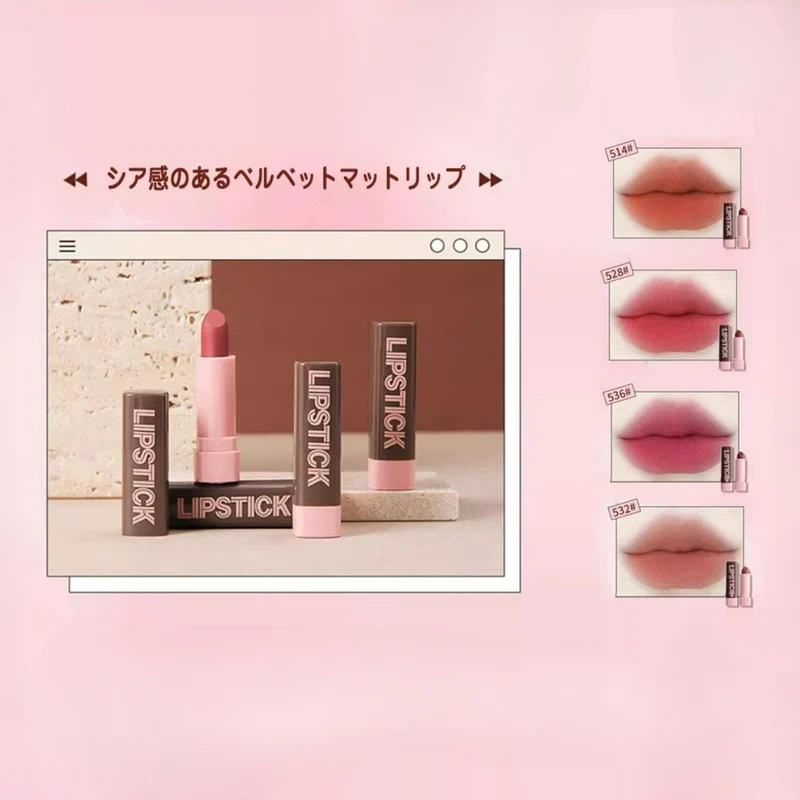 HiVi 9-Piece Makeup Set: Foundation Powder Eyeliner Brow Mascara 4 Lipsticks
