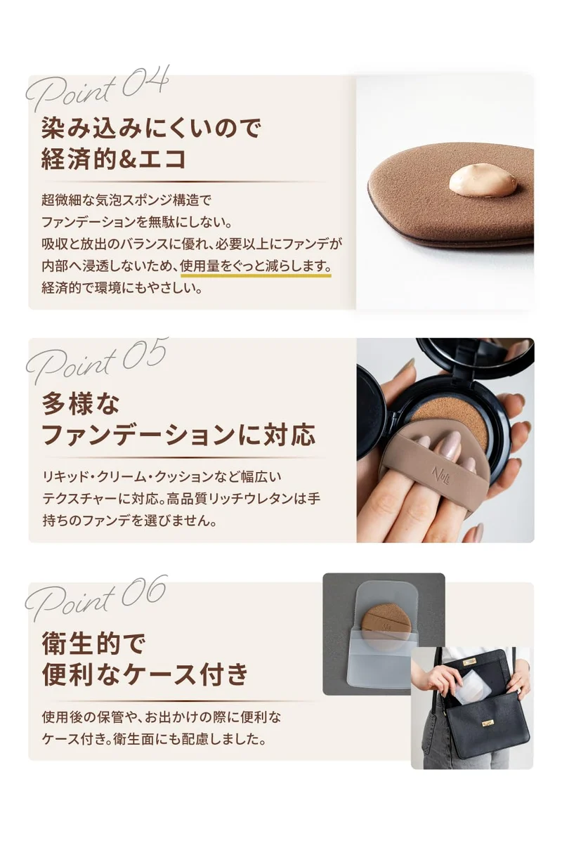 NULL Makeup Puff Sponge for Men's Foundation Rubi Veil Puff